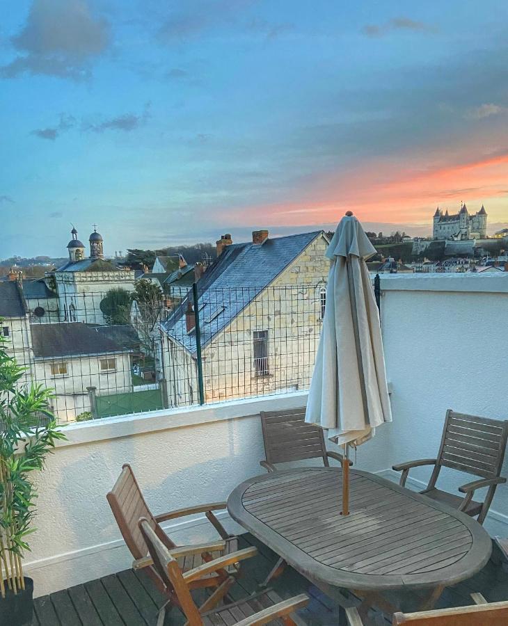 La Terrasse Saumuroise - Vue Chateau & Loire المظهر الخارجي الصورة