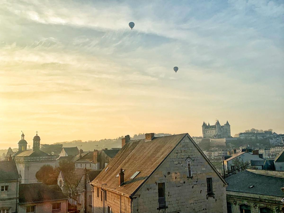 La Terrasse Saumuroise - Vue Chateau & Loire المظهر الخارجي الصورة